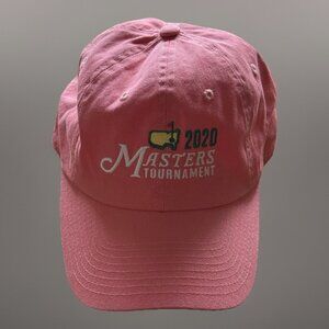 Masters Tournament 2020 Hat Cap Pink Adjustable Strap Golf Augusta Embroidered